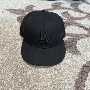 Black LA Dodgers Hat